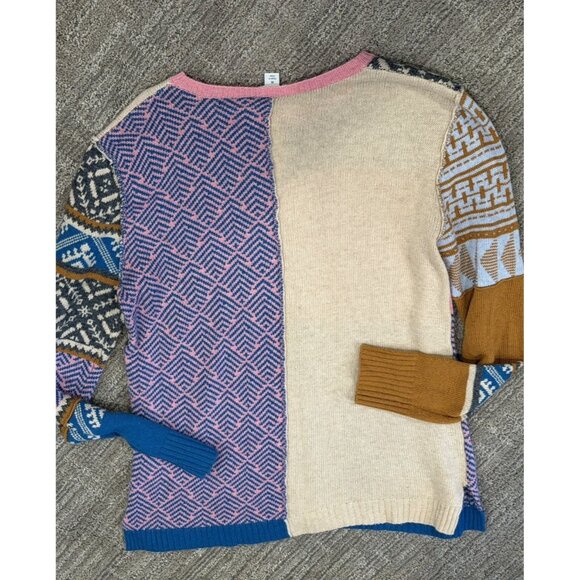 SUNDANCE FIELDS OF FAIR ALPACA WOOL BLEND LIGHTWEIGHT SWEATER PULLOVER M EUC - Picture 2 of 4